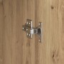 Escritorio con almacenamiento con estante 2 pcs Roble artisan