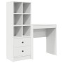 Escritorio con almacenamiento 2 pcs Blanco 70 x 40 x 76 cm