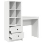 Escritorio con almacenamiento 2 pcs Blanco 70 x 40 x 76 cm