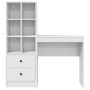 Escritorio con almacenamiento 2 pcs Blanco 70 x 40 x 76 cm