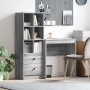 Escritorio con almacenamiento 2 pcs Gris sonoma 70 x 40 x 76 cm