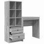 Escritorio con almacenamiento 2 pcs Gris sonoma 70 x 40 x 76 cm