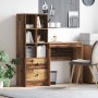 Escritorio con almacenamiento con cajón 2 pcs Madera Vieja