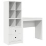 Escritorio con almacenamiento 2 pcs Blanco 80 x 40 x 76 cm