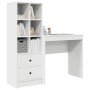 Escritorio con almacenamiento 2 pcs Blanco 80 x 40 x 76 cm