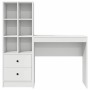 Escritorio con almacenamiento 2 pcs Blanco 80 x 40 x 76 cm