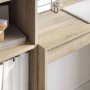 Escritorio con almacenamiento con cajón 2 pcs Roble Sonoma