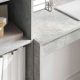 Escritorio con almacenamiento con cajón 2 pcs Gris Concreto