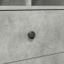 Escritorio con almacenamiento con cajón 2 pcs Gris Concreto