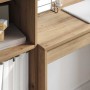 Escritorio con almacenamiento con cajón 2 pcs Roble artisan