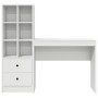 Escritorio con almacenamiento 2 pcs Blanco 90 x 40 x 76 cm