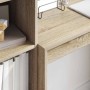 Escritorio con almacenamiento con cajón 2 pcs Roble Sonoma
