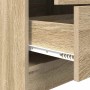 Escritorio con almacenamiento con cajón 2 pcs Roble Sonoma