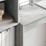 Escritorio con almacenamiento con cajón 2 pcs Gris Concreto