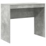 Escritorio con almacenamiento con cajón 2 pcs Gris Concreto