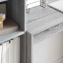 Escritorio con almacenamiento 2 pcs Gris sonoma 90 x 40 x 76 cm