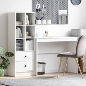 Escritorio con almacenamiento 2 pcs Blanco 100 x 40 x 76 cm