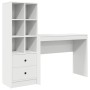 Escritorio con almacenamiento 2 pcs Blanco 100 x 40 x 76 cm
