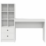 Escritorio con almacenamiento 2 pcs Blanco 100 x 40 x 76 cm