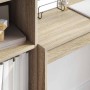 Escritorio con almacenamiento con cajón 2 pcs Roble Sonoma