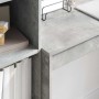 Escritorio con almacenamiento con cajón 2 pcs Gris Concreto