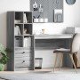 Escritorio con almacenamiento con cajón 2 pcs Gris sonoma