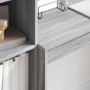 Escritorio con almacenamiento con cajón 2 pcs Gris sonoma