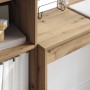 Escritorio con almacenamiento con cajón 2 pcs Roble artisan