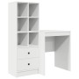 Escritorio con almacenamiento 2 pcs Blanco 100 x 40 x 76 cm