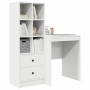 Escritorio con almacenamiento 2 pcs Blanco 100 x 40 x 76 cm