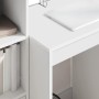 Escritorio con almacenamiento 2 pcs Blanco 100 x 40 x 76 cm