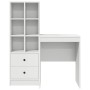 Escritorio con almacenamiento 2 pcs Blanco 100 x 40 x 76 cm