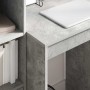 Escritorio con almacenamiento con cajón 2 pcs Gris Concreto