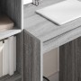 Escritorio con almacenamiento 2 pcs Gris sonoma 60 x 50 x 76 cm