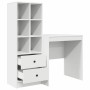 Escritorio con almacenamiento 2 pcs Blanco 70 x 50 x 76 cm