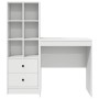 Escritorio con almacenamiento 2 pcs Blanco 70 x 50 x 76 cm