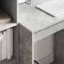Escritorio con almacenamiento con cajón 2 pcs Gris Concreto