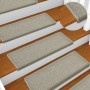 Treppenstufenmatten 15 Stück hellgrau 65x21x4 cm von vidaXL, Treppenmatten - Ref: Foro24-134570, Preis: 70,40 €, Rabatt: %