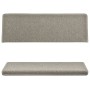 Stair tread mats 15 pcs light gray 65x21x4 cm by vidaXL, Stair mats - Ref: Foro24-134570, Price: 70,40 €, Discount: %