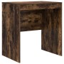 Escritorio con almacenamiento con cajón 2 pcs Roble ahumado