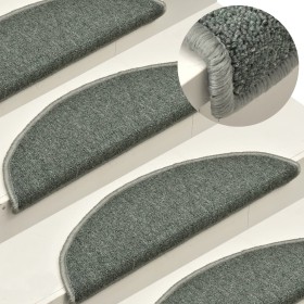 Stair tread mats 15 pcs dark green 56x17x3cm by vidaXL, Stair mats - Ref: Foro24-322360, Price: 60,09 €, Discount: %