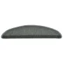 Alfombras de peldaños de escalera 15 uds verde oscuro 56x17x3cm de vidaXL, Alfombrillas para escalones - Ref: Foro24-322360, ...