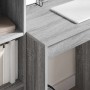 Escritorio con almacenamiento 2 pcs Gris sonoma 70 x 50 x 76 cm