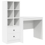 Escritorio con almacenamiento 2 pcs Blanco 80 x 50 x 76 cm
