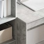Escritorio con almacenamiento con cajón 2 pcs Gris Concreto