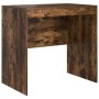 Escritorio con almacenamiento con cajón 2 pcs Roble ahumado