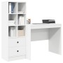 Escritorio con almacenamiento 2 pcs Blanco 90 x 50 x 76 cm
