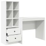 Escritorio con almacenamiento 2 pcs Blanco 90 x 50 x 76 cm