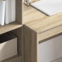 Escritorio con almacenamiento con cajón 2 pcs Roble Sonoma