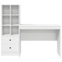 Escritorio con almacenamiento 2 pcs Blanco 100 x 50 x 76 cm